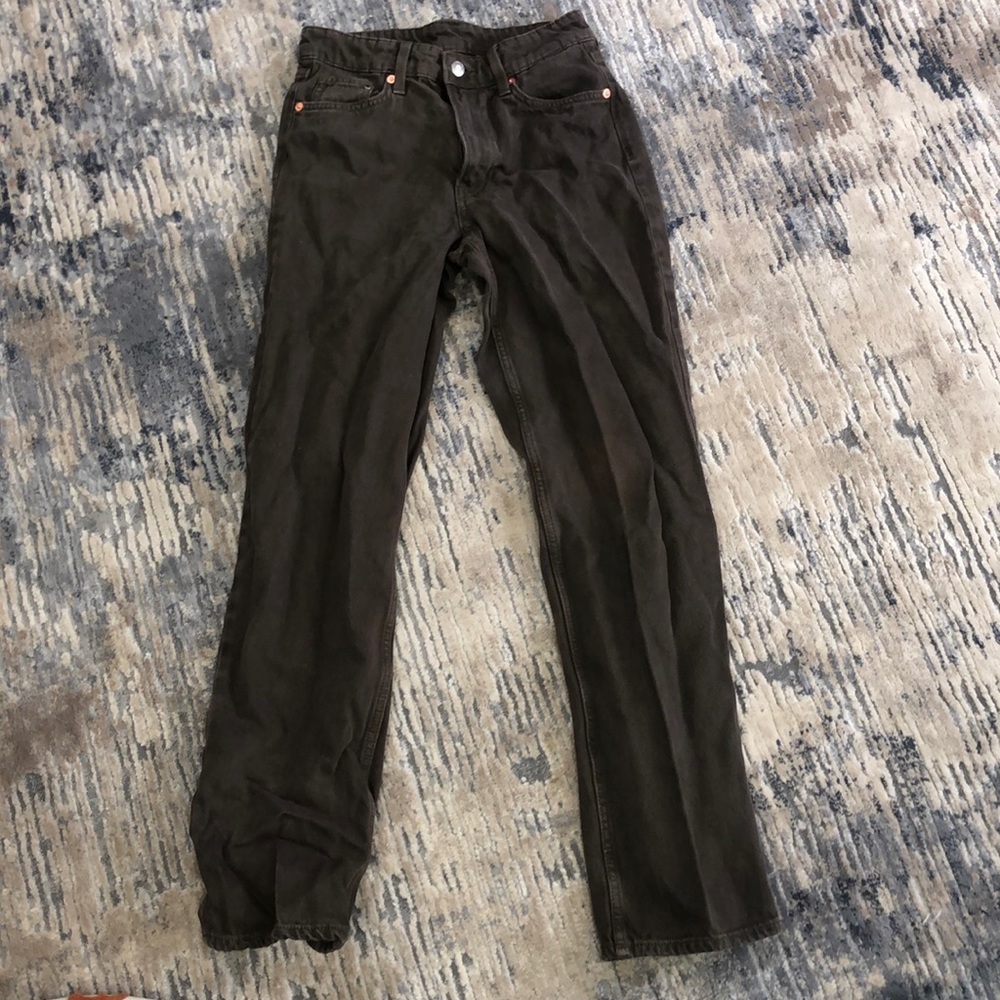 Brown denim pants